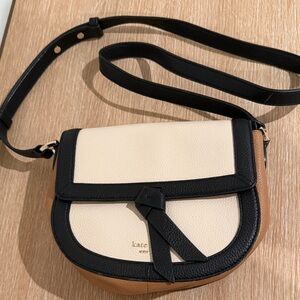 Kate Spade Black, Cream, and Brown Crossbody Bag
